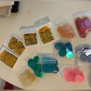 Assorted sequins round flat